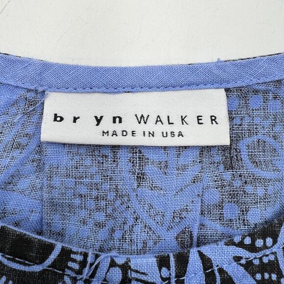 Bryn Walker Linen Dress Print Lucien Dress Aline - Picture 3 of 9